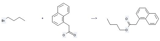 1-Naphthaleneaceticacid, butyl ester can be prepared by 1-Bromo-butane and Naphthalen-1-yl-acetic acid